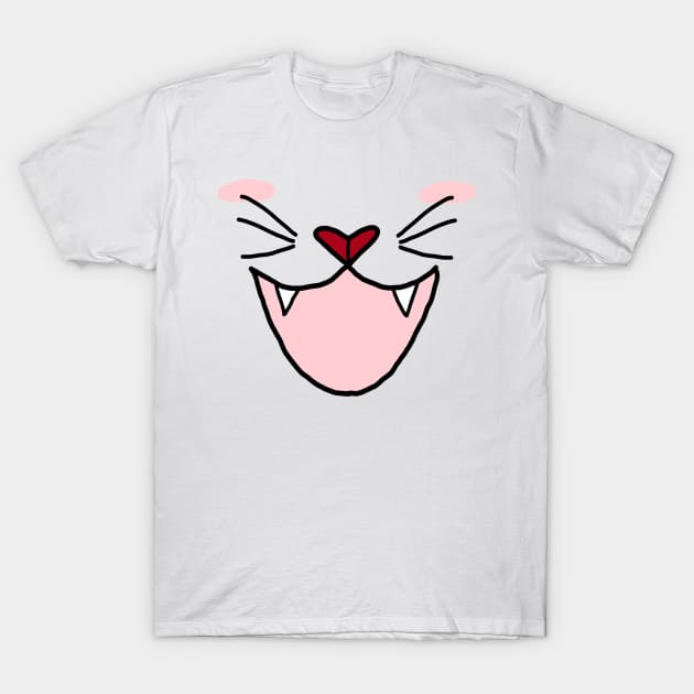 Cute cat face T-Shirt by afmr.2007@gmail.com